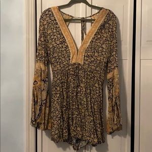 Free People Floral Romper